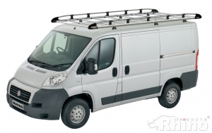 Fiat Ducato  (2006 bis...), Normales Dach H1, Länge L2, mit Flügeltüren,  3,2 x 1,70 Meter - Aluminium Schwerlastkorb inkl. Edelstahl Aufschubrolle