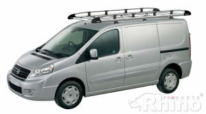 Fiat Scudo  (07/2006 bis 2016), Normales Dach H1 Länge L1, mit Flügeltüren,  2,6 x 1,40 Meter - Aluminium Schwerlastkorb inkl. Edelstahl Aufschubrolle