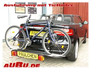 Audi A3 Cabrio Typ 8P Bj. 04/2008 bis 03/2013 Grundträger inkl. Tieflader - 410423/402/4700