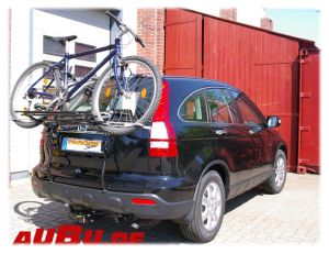 Honda CR-V III ohne Reserverad !! Bj. 01/2007 bis 11/2012 ( Zusatzbeleuchtung wird beim Fahrradtransport empfohlen Es muss an der Heckklappe gebohrt werden !!) - Paulchen Grundträger - 883402 500