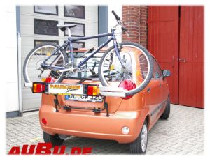 Chevrolet Matiz 03/2005 bis 2011 ( Zusatzbeleuchtung wird beim Fahrradtransport empfohlen !) - Paulchen Grundträger - 887301 500