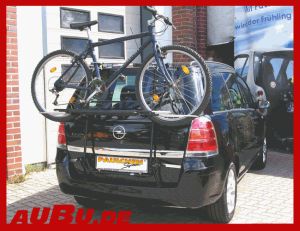 Opel Zafira B Bj. 04/2005 bis 2011 ( Zusatzbeleuchtung bei niedrigen Fahrradtransport verwenden!) - Paulchen Grundträger - 812113 300