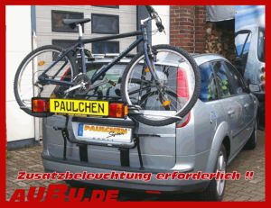 Ford Focus Turnier 5-türig Typ: (DA3) Bj. 11/2004 bis 2010 ( Zusatzbeleuchtung wird beim Fahrradtransport empfohlen !) - Paulchen Grundträger - 814551 500