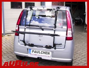 Daihatsu Cuore 06/2003 bis 08/2007 ( Zusatzbeleuchtung wird beim Fahrradtransport empfohlen !) - Paulchen Grundträger - 874204 500