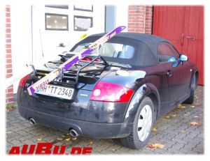Audi TT Roadster 10/1999 bis 01/2007 mit und ohne Spoiler Grundträger mit Gepäckstreben zum Koffertransport (kein Ski/Radtransport !!) NICHT FÜR 6 ZYLINDER 3.2!!! - Paulchen Grundträger - 0