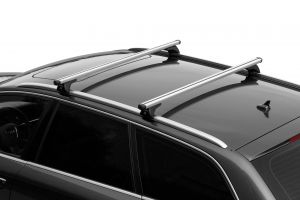 Hyundai Tucson (Typ: NX4) (OHNE Glasdach), (11/2020 bis ...) - NOWA Aluminium Grundträger für geschlossener Dachreling