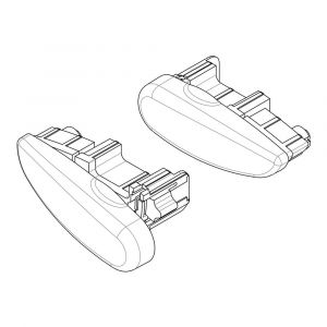 2 Stück Endkappen für Nordrive Silenzio Aluminium Barren (1x links, 1x rechts)