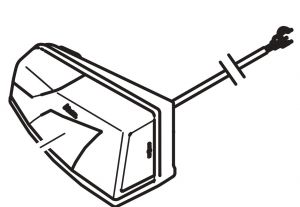 GENIO und TRAIL Kupplungsträger Rückleuchte links inkl. Kabel