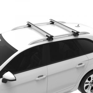 Audi A4 Avant (Typ: B5/B6/B7) (1996-2001-2005-2008) - Cruz Aluminium Dachträger Airo Lane Fix Feet f. Kfz. MIT Dachreling