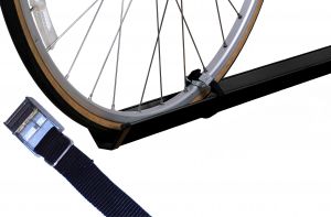 Fahrradzubehör Economy Class für 1 Fahrrad (Paulchen) - silber (Achtung alte Ausführung zum Sonderpreis - Schiene ist Aluminium silber !!!!