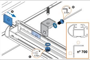 Nutenwinkel für Alu -Barren Cargo AF (700)