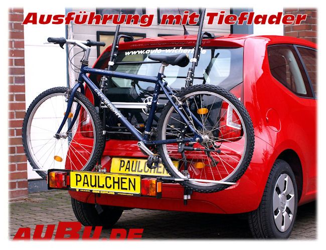 Fahrradträger für VW up! -  Paulchen Heckträger ohne AHK