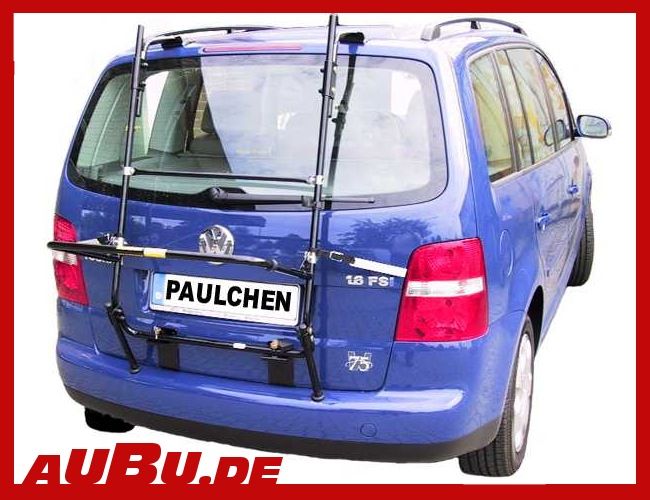 Paulchen Fahrrad Heckträger Montage an der HeckklappePaulchen