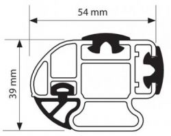 Dachträger VW Transporter T5/T6 (2003 bis...2015 bis...) , normales Dach H1, Länge L1/L2, MIT Fixpunkte, OHNE C-Schienen, 4 Trägerbarren, - KARGO PLUS Aluminium Schwerlastträger