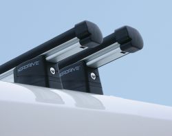Dachträger Fiat Doblo Maxi (2010 bis 05/2022) , normales Dach H1, Länge L2, 2Trägerbarren - KARGO PLUS Aluminium Schwerlastträger