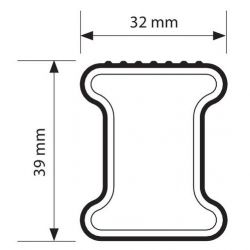 Dachträger Nissan Evalia (01/2012 bis 2021) normales Dach H1, Länge L1/L2/  2 Trägerbarren, KARGO (32x39mm) Schwerlastträger