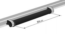 Leiterrolle (64cm breite) für Nordrive KARGO-PLUS Trägerbarren