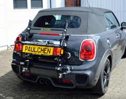 Mini Cooper Cabrio / One Cabrio  Typ F57 (03/2016 bis 02/2024) (auch JCW, auch S mit Doppelauspuff) Grundträger inkl. Tieflader mit Zusatzbeleuchtung - 817133 557 4800