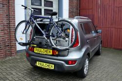 Kia Soul Typ AM 5-türig Bj. 02/2009 bis 2014 Zusatzbeleuchtung beim Fahrradtransport empfohlen - Paulchen Grundträger - 885901 500