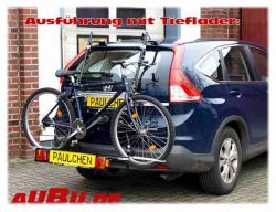 Honda CR-V IV Bj. 11/2012 bis 2018 Zusatzbeleuchtung wird beim Fahrradtransport empfohlen - Paulchen Grundträger - 883403 500