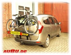 Dacia Lodgy Bj. 03/2012 bis ... ( Zusatzbeleuchtung bei Fahrradtransport empfohlen!!!) - Paulchen Grundträger - 888501 300