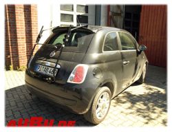 Fiat 500 (10/2007 bis 07/2020) MIT Heckspoiler !! NICHT Abarth, 500e, 3+1, Sport ab 2016 !! ohne Faltdach (500C) !! - Paulchen Grundträger - 851851 500