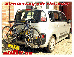 Citroen C3 Picasso Bj. 02/2009 bis 01/2017 ( Zusatzbeleuchtung wird beim Fahrradtransport empfohlen !) - Paulchen Grundträger - 821131 300