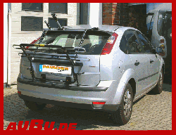 Ford Focus II 3/5-türig Bj. 11/2004 bis 10/2007 ( Zusatzbeleuchtung wird beim Fahrradtransport empfohlen !) - Paulchen Grundträger - 414546 400