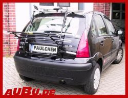 Citroen C3 Bj. 02/2002 bis 10/2009 ( Zusatzbeleuchtung wird beim Fahrradtransport empfohlen !) - Paulchen Grundträger - 821121 500