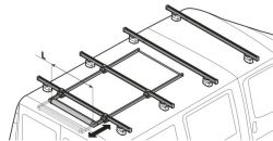 Leiterrolle verschiebbar (96 cm Breite) passen NUR für Nordrive Kargo/Kargo Plus Träger