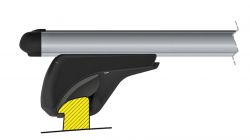 Opel Grandland X, Bj. 07/2017 bis … MIT GESCHLOSSENER DACHRELING  - InRail Grundträger