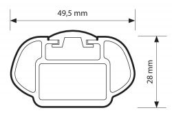 Audi Q5, Bj. 11/2008 bis 01/2017,  MIT GESCHLOSSENER DACHRELING - InRail ALU Grundträger