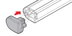 2 Stück Endkappen Kargo-Plus DREHBAR ( je 1 x rechts und links)