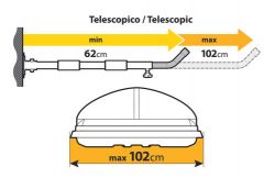 Wandhalter horizontal für Dachboxen auch für Kanu, Surfbrett und SUP Board geeignet (1 Paar Haltearme)