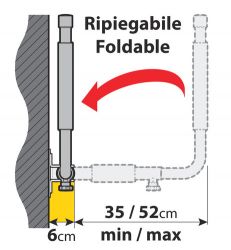 Wandhalter vertikal für Dachboxen, auch für Kanu, Surfbrett und SUP Board geeignet (1 Paar Haltearme)