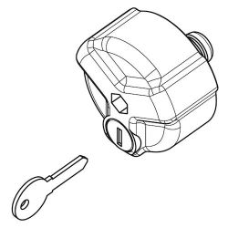 1 Stück Abschließbare Knebelmutter für die Delta Träger A2D/A3D/A4D, AB2D/AB3D/AB4D, C2D/C3D, E2D/E3D/E4D