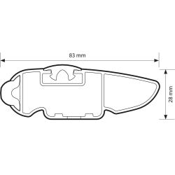 AUDI A6 (C8) AVANT, (08/2018 bis ...), MIT GESCHLOSSENER DACHRELING - InRail Grundträger