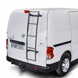 Toyota ProAce (Verso), (L1(XS-compact)/L2(M-standard)/L3(XL-long) - H1), (2016 bis ....) - Montage MIT Bohren - CRUZ universal Hecktürleiter