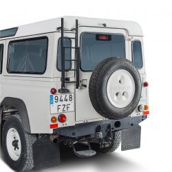 CRUZ Heckleiter (klappbar) für Land Rover Defender 3/5-türig (90/110), (1983 bis 2016) - Montage MIT Bohren