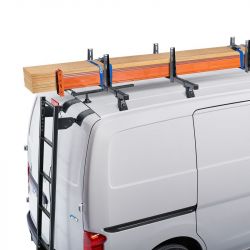 Nissan NV400. (H2 Hochdach. Länge L1/2/3/4) (2010 bis ..... ) - Montage OHNE Bohren - CRUZ Hecktürleiter