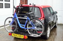 Kia e-Soul (Typ: SK3). 5-türig  (2020 bis 2024)  Zusatzbeleuchtung beim Fahrradtransport empfohlen - Paulchen Grundträger - 885903 500