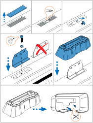 Ford Focus (3/4/5-türig) (Schrägheck+Stufenheck) (2005 bis 2011)  ( Mit Fixpunkte am Dach) - Cruz Oplus S-FIX  Grundträger für Fixpunkte