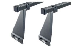 Dachträger universal für Regenrinne (Höhe: 25 cm) (Breite in den Optionen wählbar) - 2 Lastenträger - CRUZ Cargo Xpro 2022 Schwerlastträger
