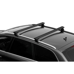 Audi Q3 (8U), (10/2011 bis 12/2018), MIT GESCHLOSSENER DACHRELING - InRail Silenzio BLACK Grundträger