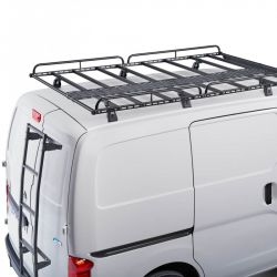 Citroen Berlingo/e-Berlingo (Länge: L1/M), MIT Fixpunkten, (2018 bis ...) - Evo Rack Stahl Lastenkorb (126 x 200cm) inkl. Windspoiler