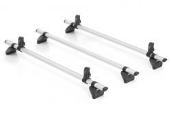 MAN TGE. Höhe H2/H3. Länge L3/L4/L5. 3 Trägerbarren - RHINO Aluminium Schwerlastdachträger inkl. 4 Seitenstützen - Rhino KAMMBAR PRO Grundträger