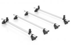 MAN TGE. Höhe H2/H3. Länge L3/L4/L5. 4 Trägerbarren - RHINO Aluminium Schwerlastdachträger inkl. 4 Seitenstützen - Rhino KAMMBAR PRO Grundträger