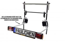 Paulchen TIEFLADER verstärkt für Elektroräder. Zuladung max. 50 kg. mit LED-Zusatzbeleuchtung. zur Ergänzung für diverser Grundträger