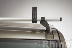 Ford Transit/Tourneo Custom. Höhe H2 hohes Dach. Länge L1/L2. 3 Trägerbarren - RHINO Aluminium Schwerlastdachträger inkl. 4 Seitenstützen - Rhino KAMMBAR Grundträger