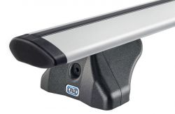 KIA EV3  (SUV)  (11/2024 bis ...)  mit aufliegender Dachreling - Cruz Airo FIX Rail Silber